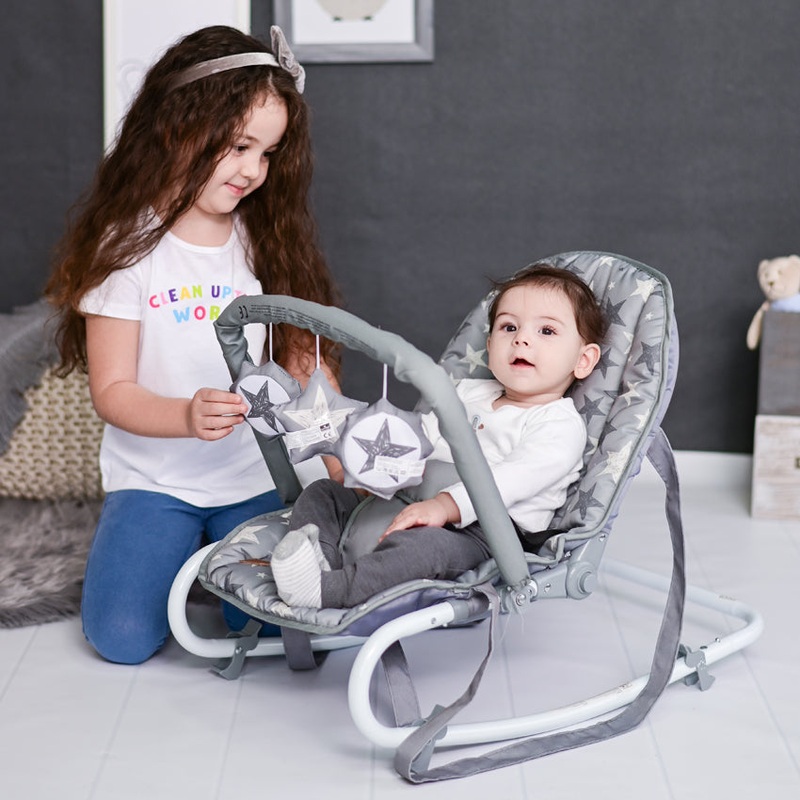 Baby Rocker ELIZA GREY RABBITS