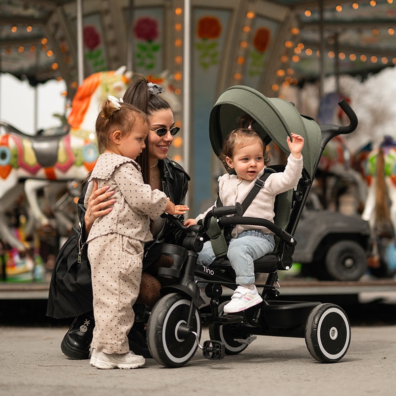 TRICYCLE TINO GREY WITH 360 ROTATION GRAY