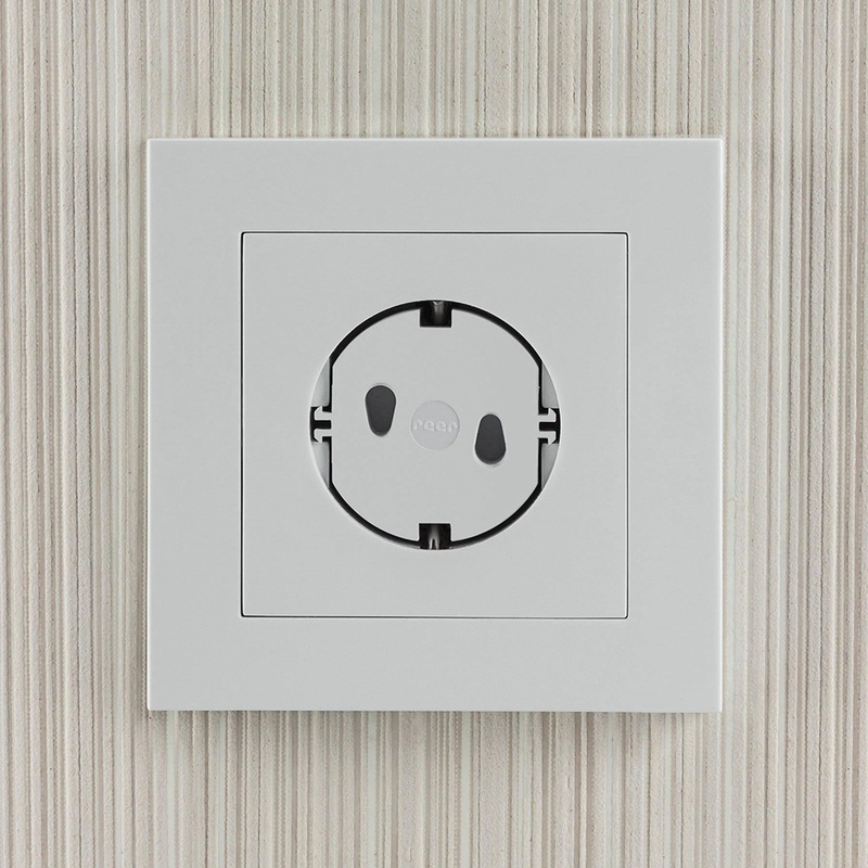 Socket cover, white, 5 pieces