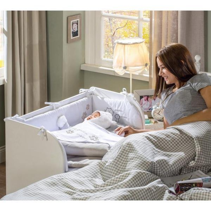 Bedside Cot (46X80 Cm)+ full set gift