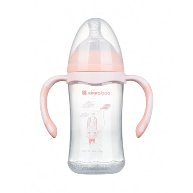 PP feeding bottle 260ml Peach Rabbit