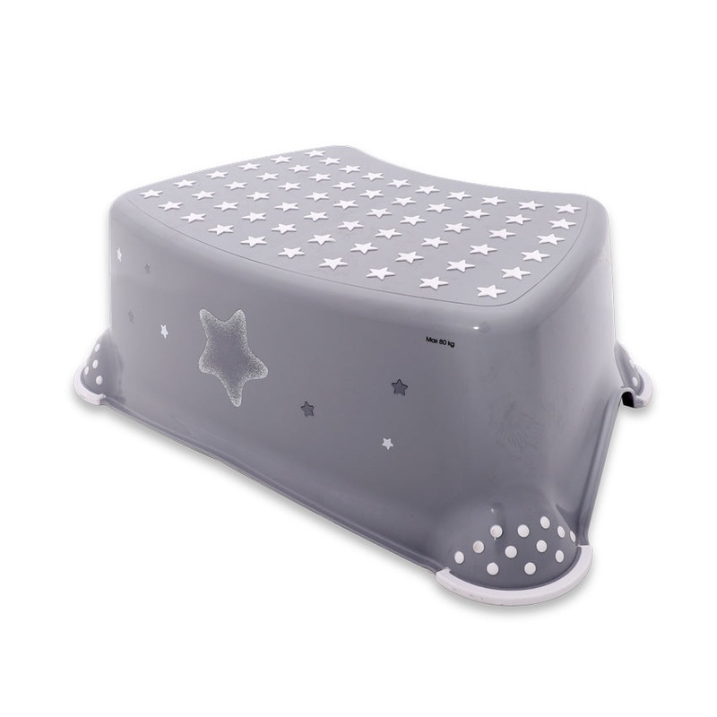 Step Stool “STARS” Grey