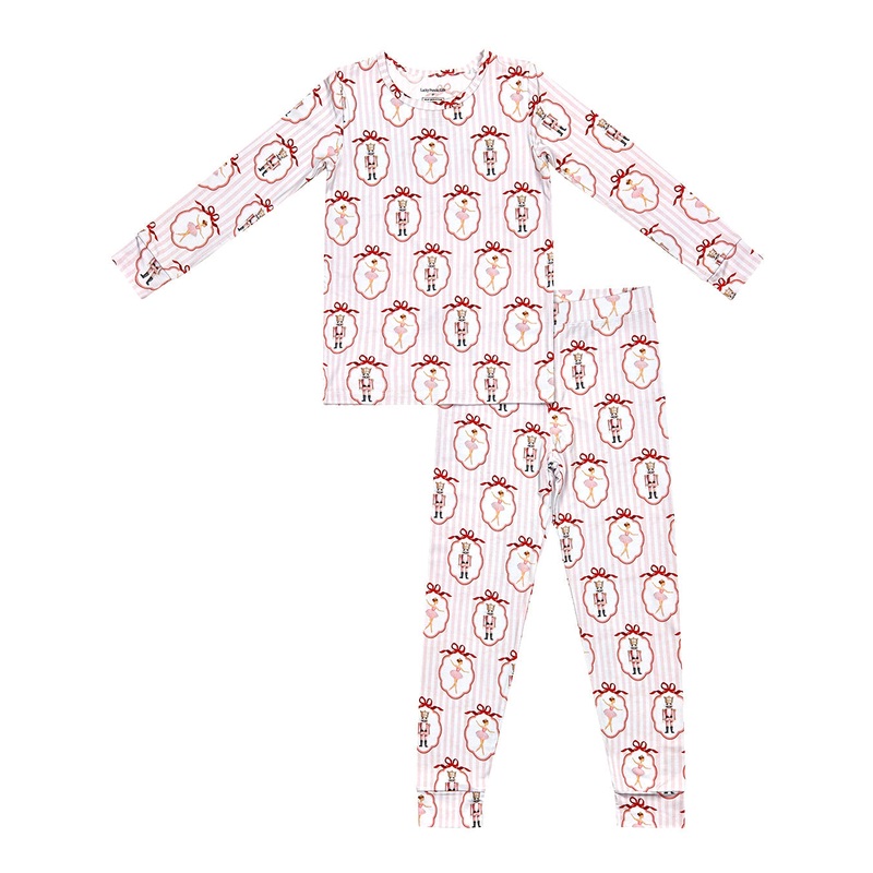 Bamboo Two Piece Set | Pink Nutcracker 18-24M