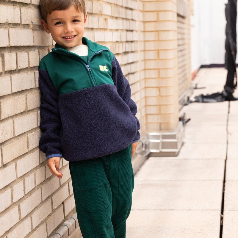 Recycled Cotton Evergreen Grid Corduroy Pant 1Y Botanic Garden/Print