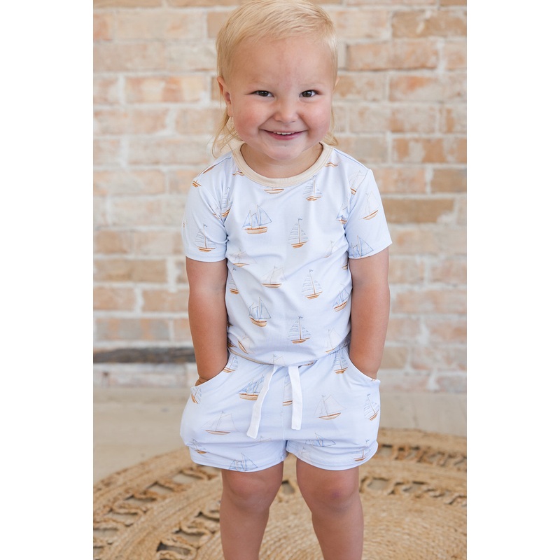 Sailboats – Pocket Short Set 12-18M