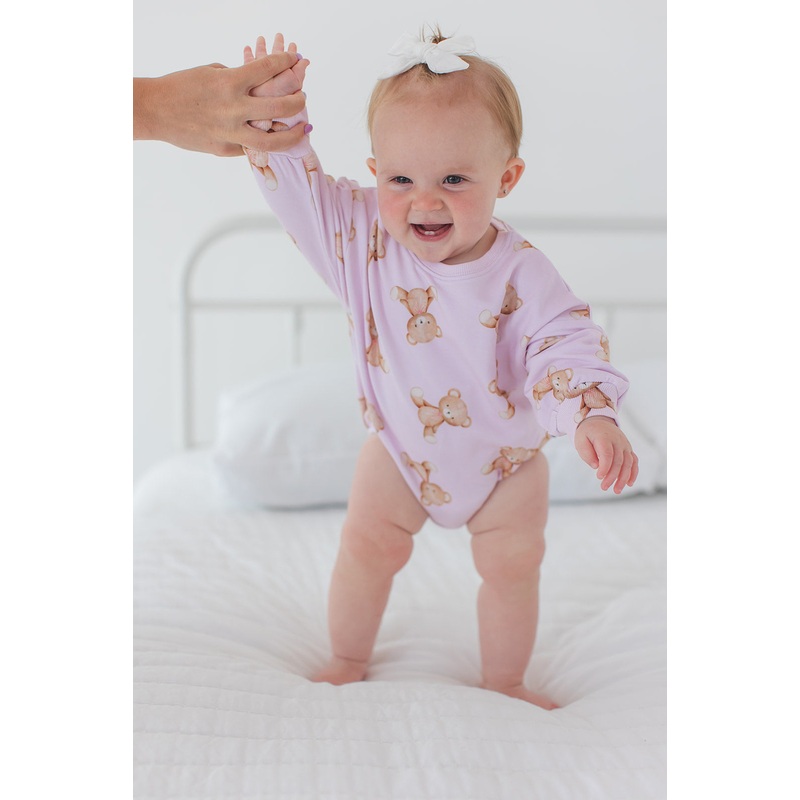 Teddy – Cloud Terry Bubble Romper 0-3M